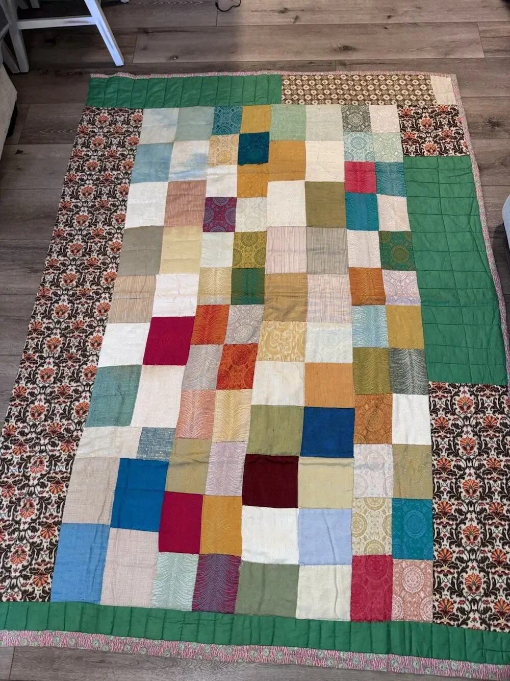 Handmade Quilt Approx 60”x 83”